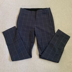 Windowpane Plaid Dress Pants